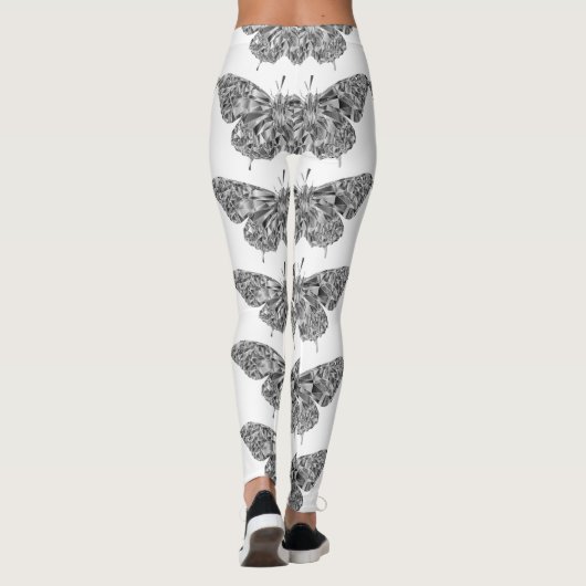 Stilvolle hübsche Schmetterling-Leggings Leggings (Rückseite)