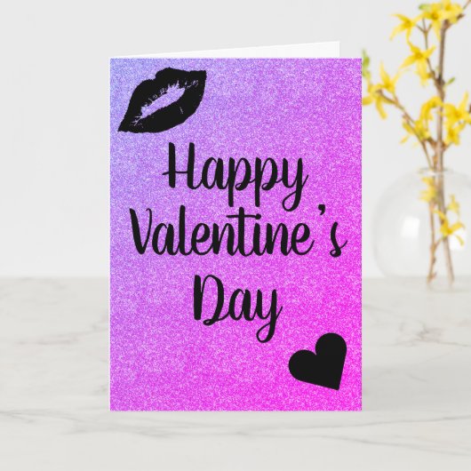 Stilvolle hübsche Valentinstag-Karte Karte (Gelbe Blume)