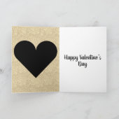 Stilvolle hübsche Valentinstag-Karte Karte (Innenseite)