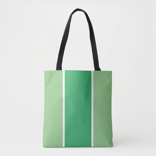 Stilvolle, Hübsche, zweiteilige, grüne Streifen Tasche (Vorderseite)