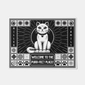 Stilvolle, humorvolle, anpassbare, purfekte Katzen Fußmatte (Vorderseite)