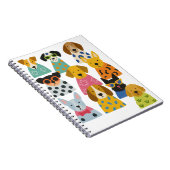 Stilvolle Hunde Funny Pet Lover Geschenk Notizblock (Rechte Seite)