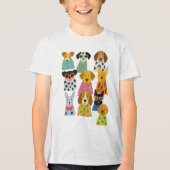 Stilvolle Hunde Funny Pet Lover Geschenk Tri-Blend Shirt (Vorderseite)