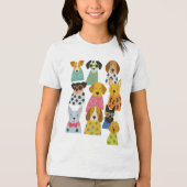 Stilvolle Hunde Funny Pet Lover Geschenk Tri-Blend Shirt (Vorderseite)