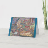 Stilvolle Hunde im Garten Karte (Vorderseite)