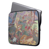 Stilvolle Hunde im Garten Laptopschutzhülle (Vorderseite Links)