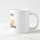 Stilvolle Hunde-Mama Jumbo-Tasse (Rechts)