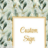 Stilvolle Hunter Green Gold Greenerity Wedding Cus Poster