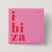 Stilvolle Ibiza Spanien Taste Button (Vorderseite)