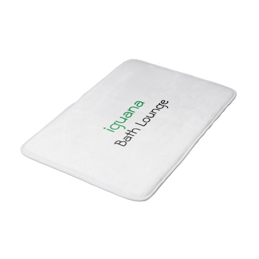 Stilvolle Iguana Bath Lounge Bath Mat Badematte (Schrägansicht)