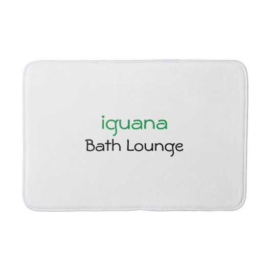 Stilvolle Iguana Bath Lounge Bath Mat Badematte (Vorderseite)
