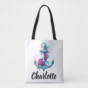 Stilvolle Illustration zum Blumenzauber Tasche