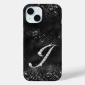 Stilvolle Imitate Crystal Kristall Buchstabe J sch Case-Mate iPhone Hülle (Rückseite)