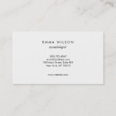 Stilvolle IMITATE Gold Light Pink gestreift Visitenkarte (Rückseite)