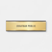 Stilvolle Imitate Gold Modern Einfache Glamour Vor Türschild (Vorderseite )