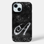 Stilvolle Imitate Kristallbrille Kristall Buchstab Case-Mate iPhone Hülle (Rückseite)