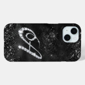 Stilvolle Imitate Kristallbrille Kristall Buchstab Case-Mate iPhone Hülle (Rückseite (Horizontal))