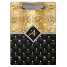 Stilvolle Imitate Kristallgoldfarben-Monogramm