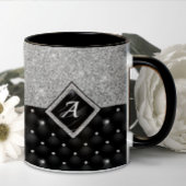 Stilvolle Imitate Kristallsilber-Monogramm Kaffeetasse