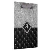 Stilvolle Imitate Kristallsilber-Monogramm Klemmbrett (Rechts)