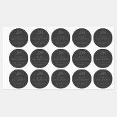 Stilvolle Imitate mit moderner Monogram wasserdich Etiketten (Blatt)