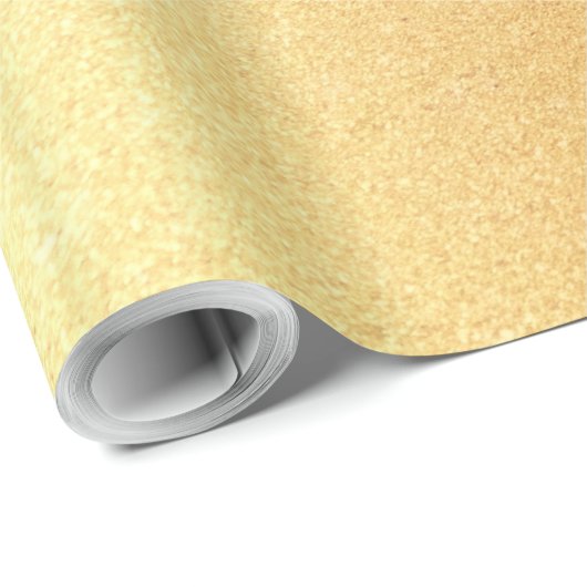 Stilvolle Imitats Gold Shiny Moderne Goldene Gloss Geschenkpapier (Rolleneckpunkt)