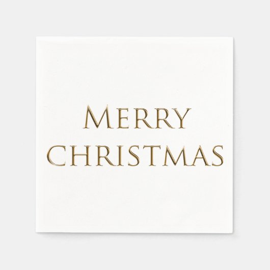 Stilvolle, individuelle Name Frohe Weihnachten. Serviette (Vorderseite)