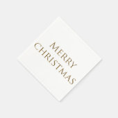 Stilvolle, individuelle Name Frohe Weihnachten. Serviette (Ecke)