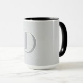 Stilvolle Individuelle Name-Initialen Girl Tasse (VorderseiteRechts)