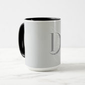 Stilvolle Individuelle Name-Initialen Girl Tasse (Vorderseite Links)