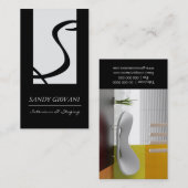 Stilvolle Innenarchitekt-Visitenkarte Visitenkarte (Vorne/Hinten)