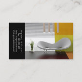 Stilvolle Innenarchitekt-Visitenkarte Visitenkarte (Rückseite)