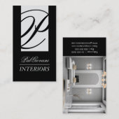 Stilvolle Innenarchitekt-Visitenkarte Visitenkarte (Vorne/Hinten)