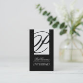 Stilvolle Innenarchitekt-Visitenkarte Visitenkarte (Stehend Vorderseite)