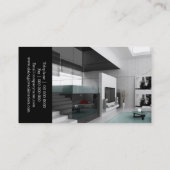 Stilvolle Innenarchitekt-Visitenkarte Visitenkarte (Rückseite)