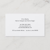 Stilvolle Innenarchitektur Designer Copper Stripe  Visitenkarte (Rückseite)