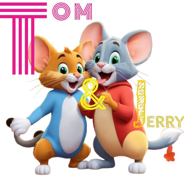 Stilvolle Inspiration T-Shirt (Tom & jerry style design)