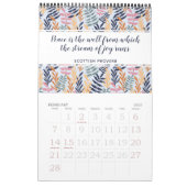 Stilvolle Inspiration Zitat botanische Flora 2022 Kalender (Feb 2027)