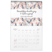 Stilvolle Inspiration Zitat botanische Flora 2022 Kalender (Mär 2027)