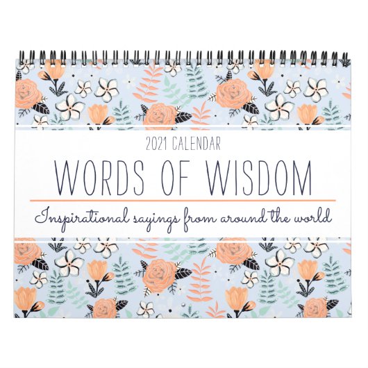 Stilvolle Inspiration Zitat botanische Flora 2025 Kalender (Titelbild)