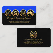 Stilvolle Installations-Ikonen - Kletterservice Visitenkarte (Vorne/Hinten)