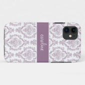 Stilvolle iPhone-Fälle von Damask (Lila) Case-Mate iPhone Hülle (Rückseite (Horizontal))