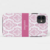 Stilvolle iPhone-Fälle von Damask (Pink) Case-Mate iPhone Hülle (Rückseite (Horizontal))