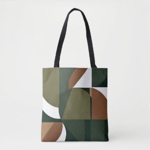 Stilvolle irdische chic geometrisch tasche