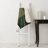 Stilvolle irdisches chic geometrisches Monogramm Sherpadecke (Beispiel)