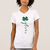 Stilvolle Irish Four-Leaf Clover T-Shirt (Vorderseite)