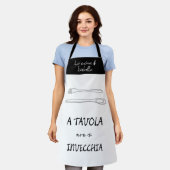 Stilvolle italienische Küche Löffel Gabel zitieren Schürze (Getragen)