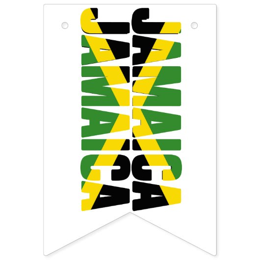 Stilvolle JAMAICA-Jagdfahnen Wimpelkette (Erste Fahne)