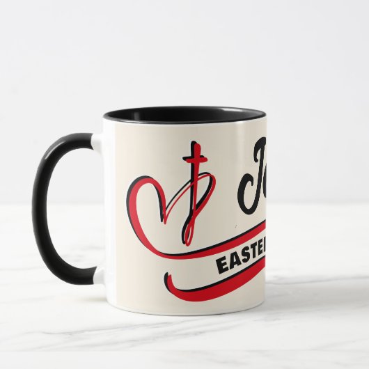 Stilvolle JESUS Christlich Ostern Tasse (Links)