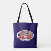 Stilvolle JFK Tote Bag für Flughafenenthusiasten Tasche (Rückseite)
